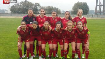 El once inicial de la Sub-16 que se impuso a Turquía.