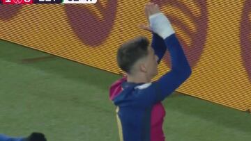 El gol más triste de Gavi
