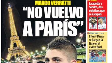 Verratti y las chicas, en las portadas de Barcelona