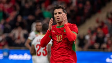 Brahim, durante el partido entre Marruecos y Mali.