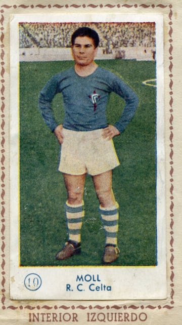 Jug車 con el Celta de Vigo la temporada 57/58