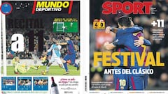 La prensa de Barcelona, eufórica antes del Clásico