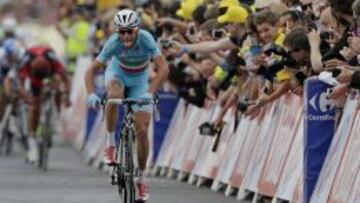 Vincenzo Nibali, en una de sus victorias en el pasado Tour de Francia.