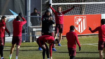 Griezmann hizo gimnasio y no se entrenó con el grupo