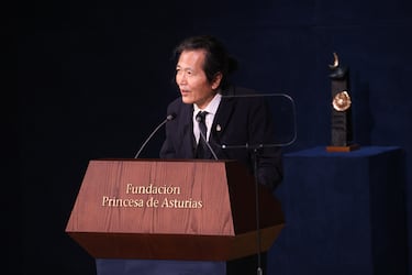 Byung-Chul Han, Premio Princesa de Asturias de Comunicación y Humanidades 2025, durante la ceremonia de los Premios Princesa de Asturias 2025.