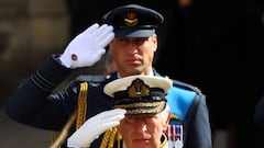 Britain's King Charles III and Britain's William, Prince of Wales attend the state funeral and burial of Britain's Queen Elizabeth, in London, Britain, September 19, 2022.