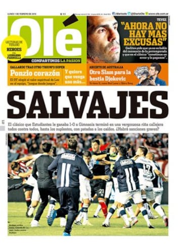 Portadas de la prensa mundial