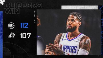 Paul George, durante el partido de la NBA que ha enfrentado a Phoenix Suns y a Los Angeles Clippers