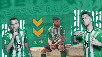 Las nuevas equipaciones del Betis.