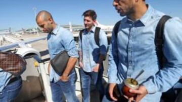 Llegada del Barcelona a Madrid