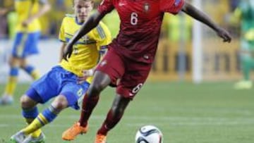 William Carvalho con la selección portuguesa en el pasado Europeo Sub-21.