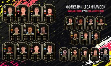 TOTW 23 de FUT FIFA 20 con Dybala, Neuer y Gerard Moreno ya disponible
