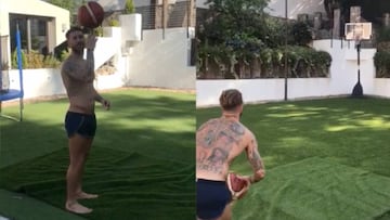 Ramos se relaja en vacaciones con básquetbol: ¿encestará ese triple?