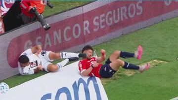 Loyola recibe una patada descomunal en la cara y el chileno reacciona así: en Argentina no lo pueden creer