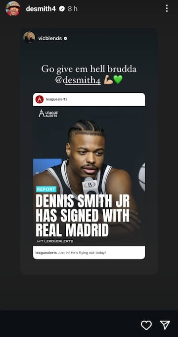 Dennis Smith Jr., en su Instagram.