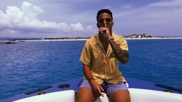 Justin Kluivert de vacaciones.