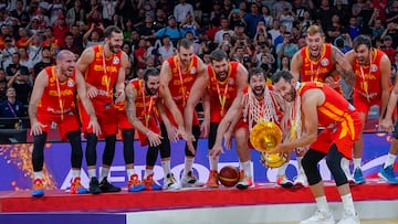 15/09/19 BALONCESTO MUNDIAL CHINA 2019 
PARTIDO FINAL 
SELECCION ESPAÑOLA ESPAÑA - ARGENTINA
ALEGRIA CELEBRACION CAMPEONES 
 