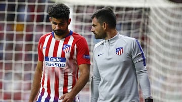 Diego Costa se marchó lesionado.