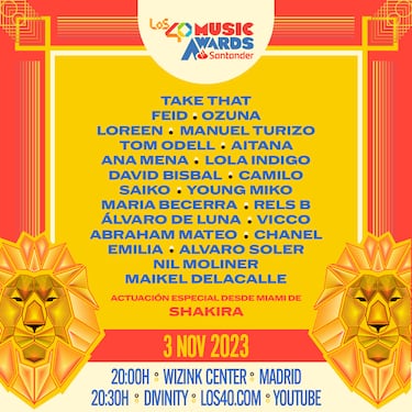 LOS40 Music Awards Santander 2023: cmo y dnde ver