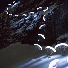 Una luciérnaga en las faldas del Mont Blanc