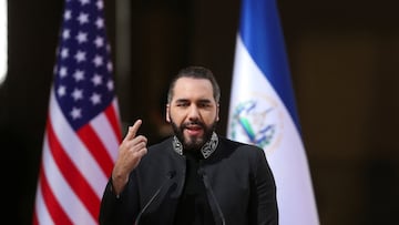 El Salvador's President Nayib Bukele speaks during the First National Prayer Breakfast for El Salvador organized by Prospera Foundation, in San Salvador, El Salvador, January 19, 2026. REUTERS/ Jose Cabezas