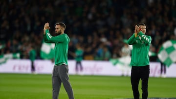 Pezzella y Guido, en el Villamarín.