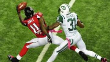 El wide receiver de los Atlanta Falcons, Julio Jones.