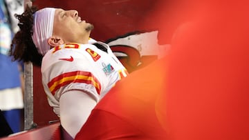 Mahomes vs Hurts was one of the most exciting quarterback contests but the Chiefs’ man took a knock before halftime.