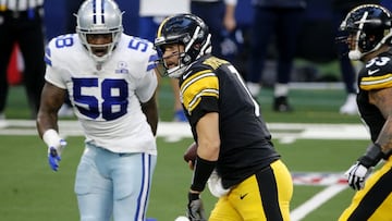 El veterano mariscal de campo sufri&oacute; una captura durante el segundo cuarto ante Dallas y regres&oacute; a los controles de los Steelers para el tercer periodo.