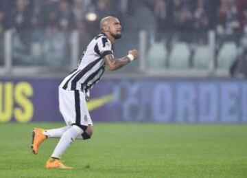 Arturo Vidal fue clave en le triunfo de Juventus, tras anotar la apertura y ceder el pase a Pirlo en el segundo gol.