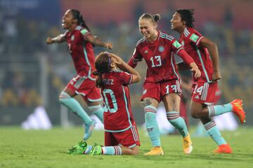 Nigeria y Colombia se enfrentaron por las semifinales del Mundial Femenino Sub 17 de la India en el Estadio Fatorda de Goa.