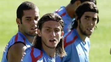 Fran Mérida y Juanito se entrenan aparte del grupo por molestias musculares