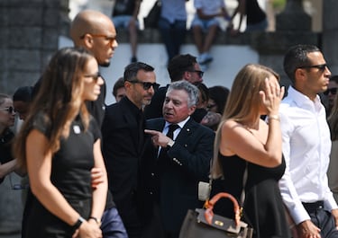Jorge Mendes llega al funeral de Diogo Jota y su hermano André Silva en la Igreja Matriz de Gondomar el 5 de julio de 2025 en Gondomar, Portugal.