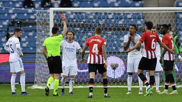 Un partido de sanci¨®n a Militao por su expulsi¨®n en la Supercopa