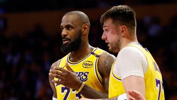 James and Doncic teamed together for the first time as the Lakers made it six straight wins against the Utah Jazz.