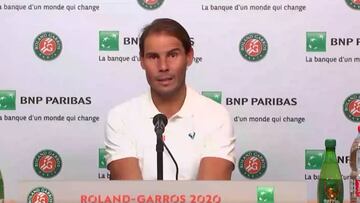 Nadal: "Ha sido mi mejor partido, sin ninguna duda"