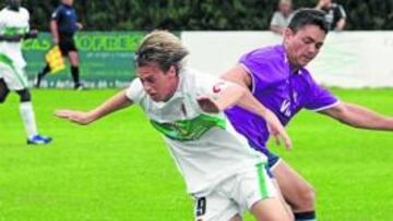 <b>TRANQUILO. </b>Javi Lara siempre ha confiado en sus posibilidades. Ante el Cartagena, fue el mejor.