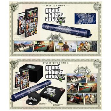 Grand Theft Auto V en ediciones Especial y Coleccionista
