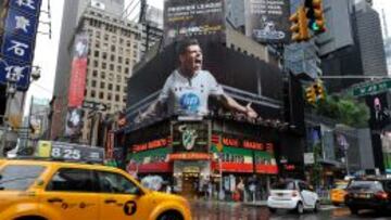 ICONO MUNDIAL. Bale fue imagen de la campaña de la Premier League en la Gran Manzana.