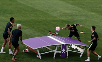 Gabriel Jesus, Dani Alves, Neymar y Phillippe Coutinho