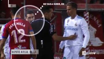 Carvajal discute con Pere Milla.