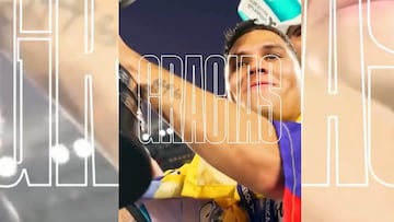 La emotiva despedida de Juan Fernando Quintero de Racing