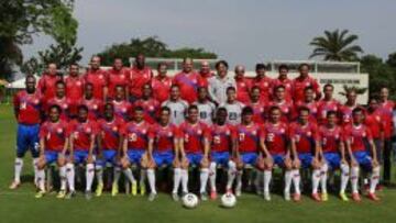 El equipo nacional de Costa Rica.