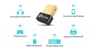 Con este adaptador Bluetooth USB para PC puedes enlazar tus dispositivos al ordenador