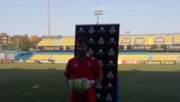 Dani Jiménez, durante su presentación.