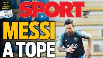 Messi llega y Messi ya manda