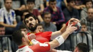 Eduardo Gurbindo en un ataque de España.