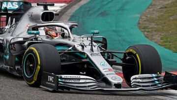 Lewis Hamilton, Mercedes W10, gan&oacute; el GP de China (F1 2019). 