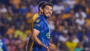 Henry Martin of America during the 3rd round match between Tigres UANL and America as part of the Liga BBVA MX, Torneo Apertura 2024 at Universitario Stadium on July 17, 2024 in Monterrey, Nuevo Leon, Mexico.
