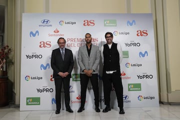 Juan Cantón Director General de Prensa de Prisa Media, Yulen Pereira y Vicente Jiménez Director del Diario AS.
